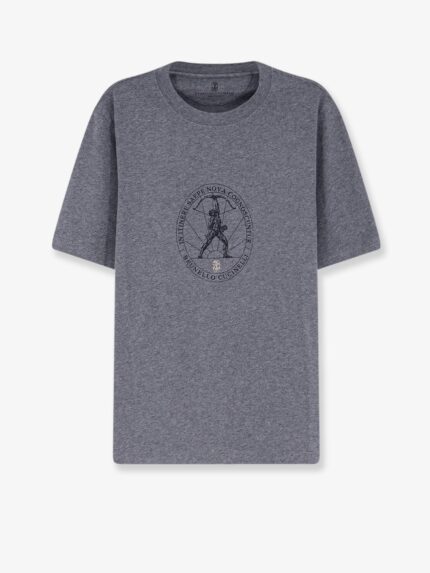 Brunello Cucinelli Cotton T-shirt With Front Print