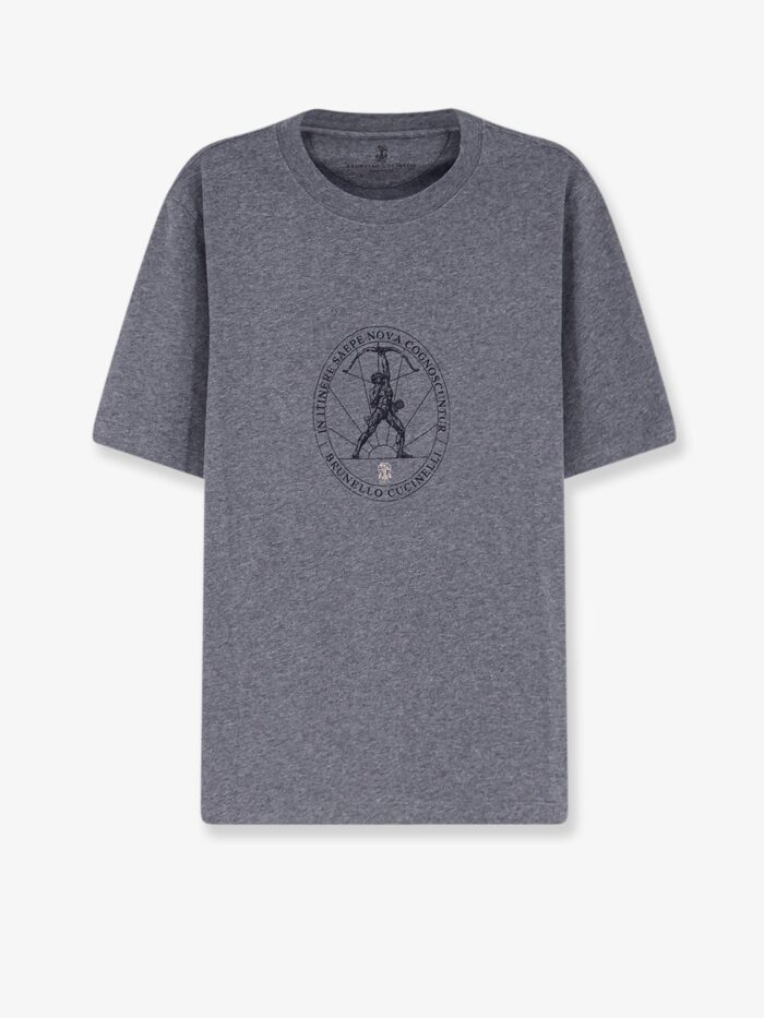 Brunello Cucinelli Cotton T-shirt With Front Print