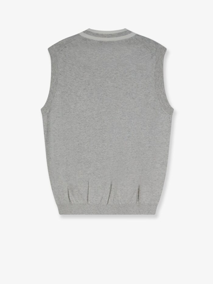 Brunello Cucinelli Cotton Vest With Front Logo Patch