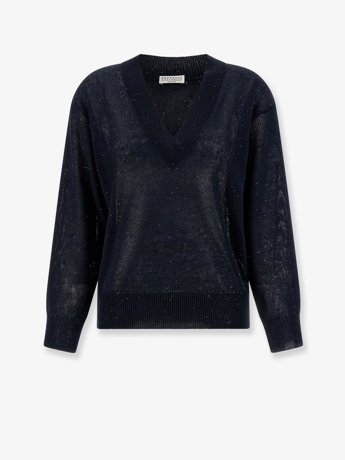 Brunello Cucinelli Dazzling Linen And Cotton Blend Sweater