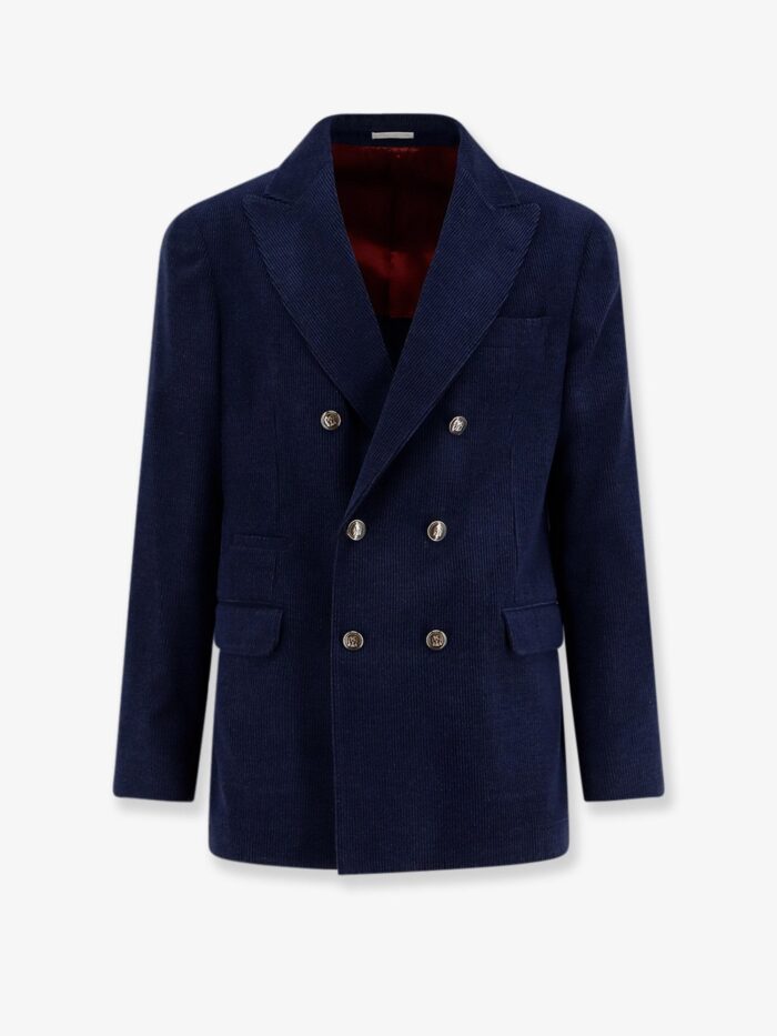 Brunello Cucinelli Deconstructed One-and-a-half-breasted Corduroy Blazer