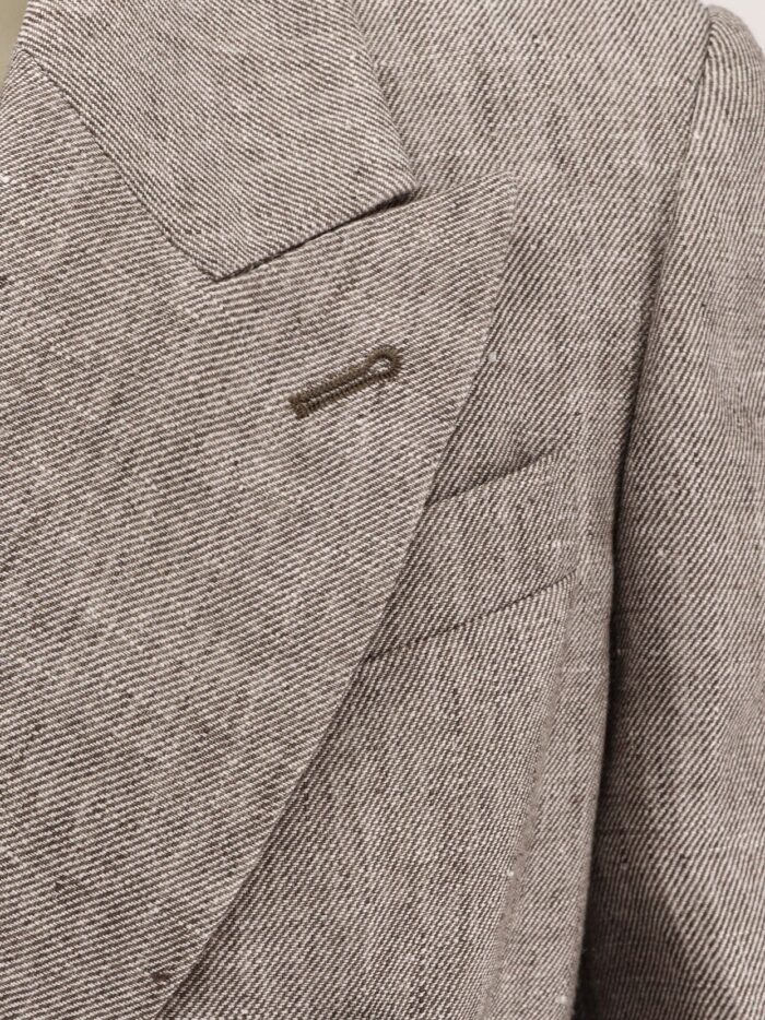 Brunello Cucinelli Double-breasted Hemp And Linen Blazer