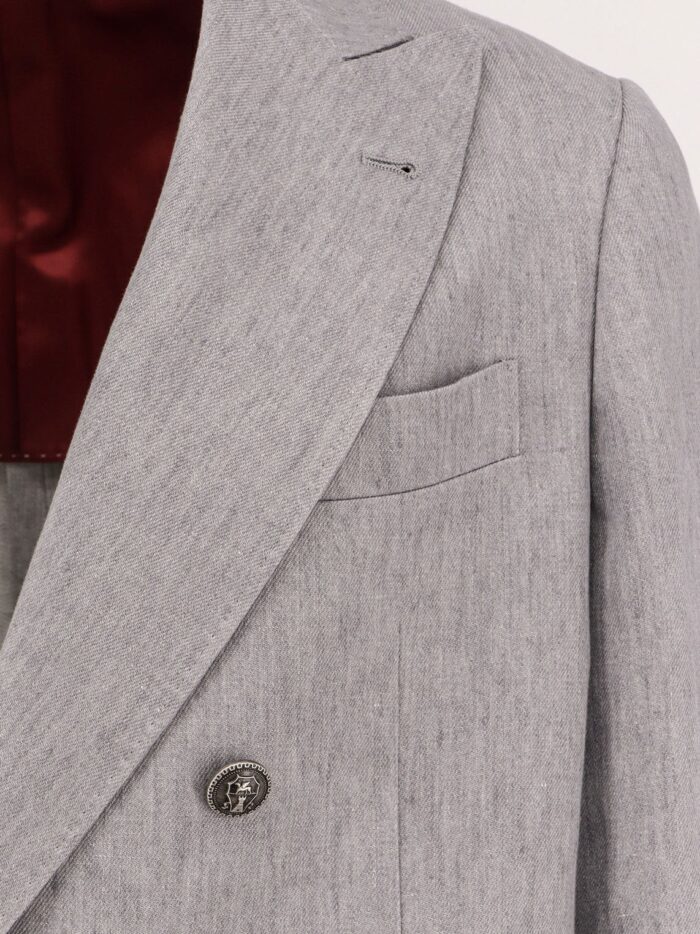 Brunello Cucinelli Double-breasted Linen Blazer