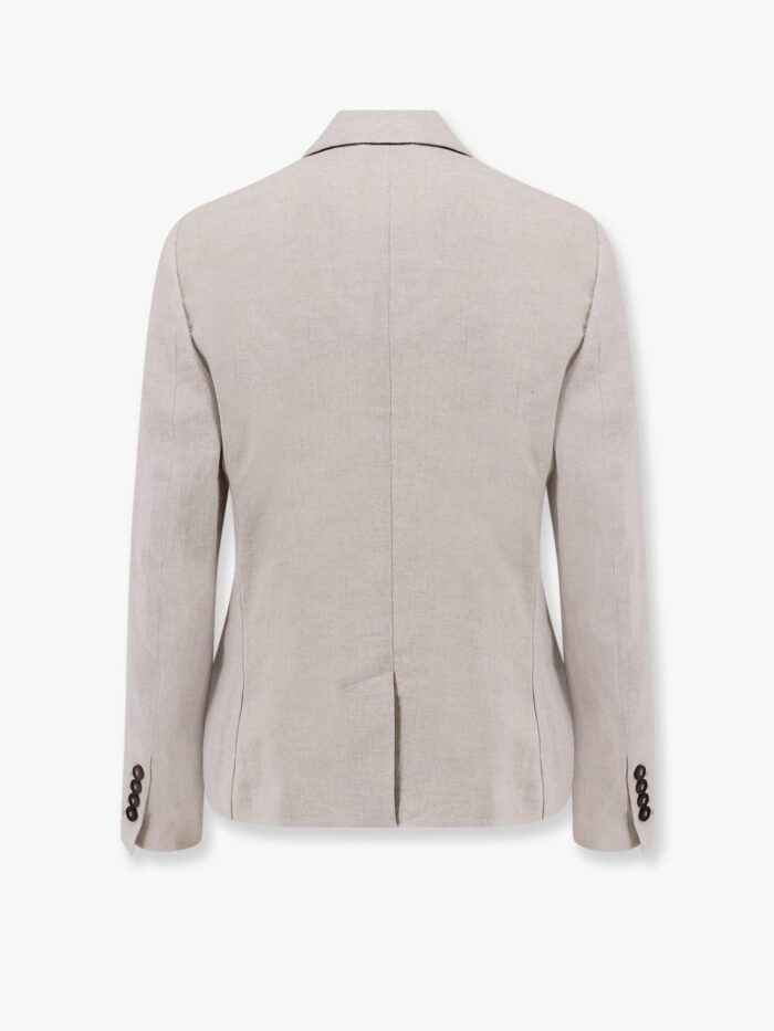 Brunello Cucinelli Double-breasted Linen Blazer