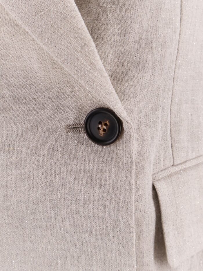 Brunello Cucinelli Double-breasted Linen Blazer