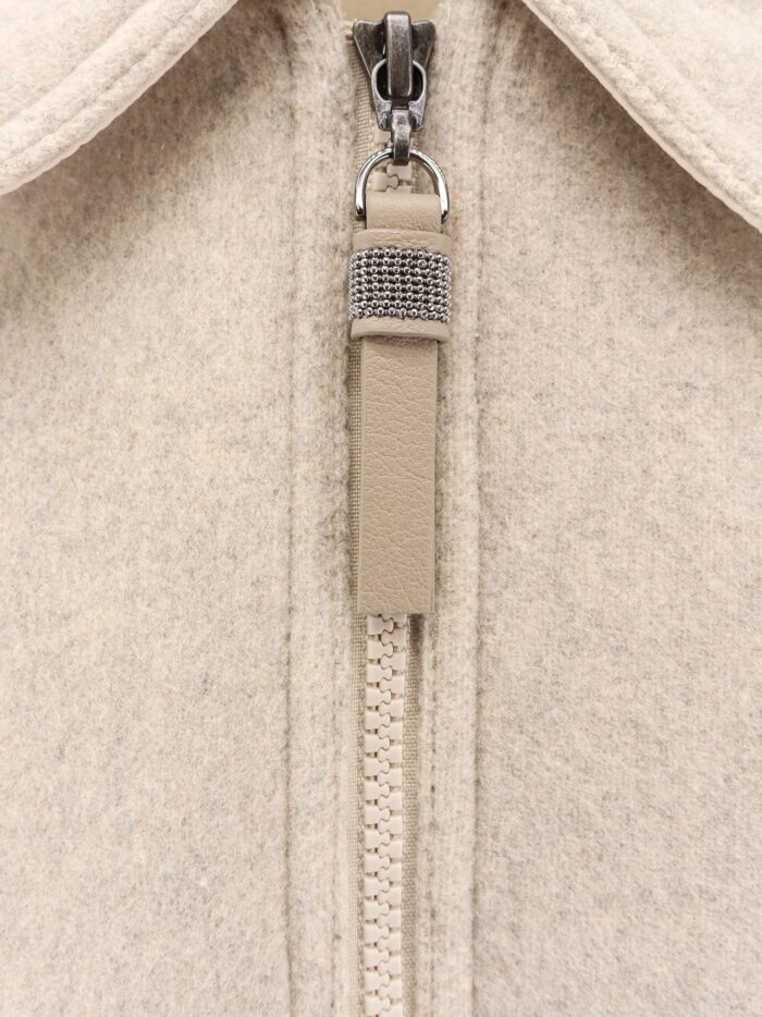 Brunello Cucinelli Double Cashmere And Wool Cloth Bomber