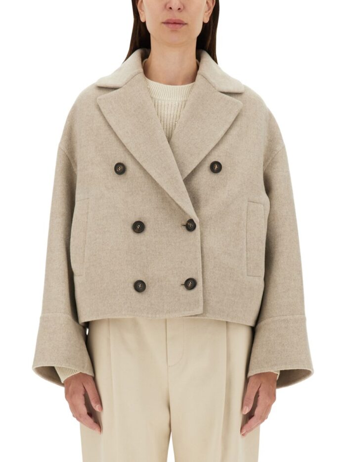 Brunello Cucinelli DOUBLE WOVEN WOOL AND CASHMERE CABAN