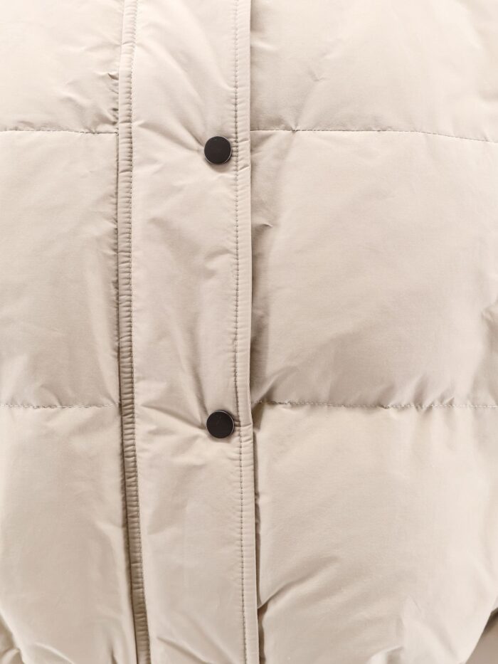 Brunello Cucinelli Down Jacket With Shearling Collar