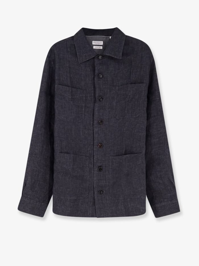 brunello cucinelli easy fit linen shirt Brunello Cucinelli Easy Fit Linen Shirt