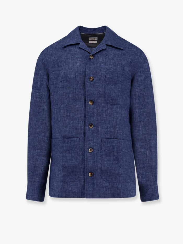 brunello cucinelli easy fit linen shirt Brunello Cucinelli Easy Fit Linen Shirt