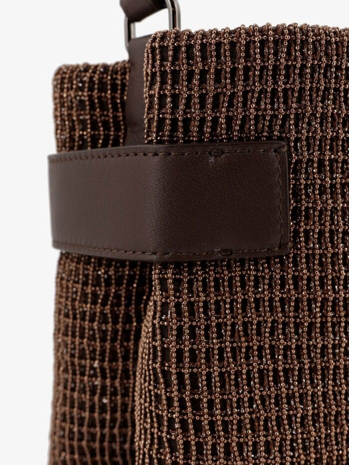 Brunello Cucinelli Essence Riding Leather Crossbody Bag