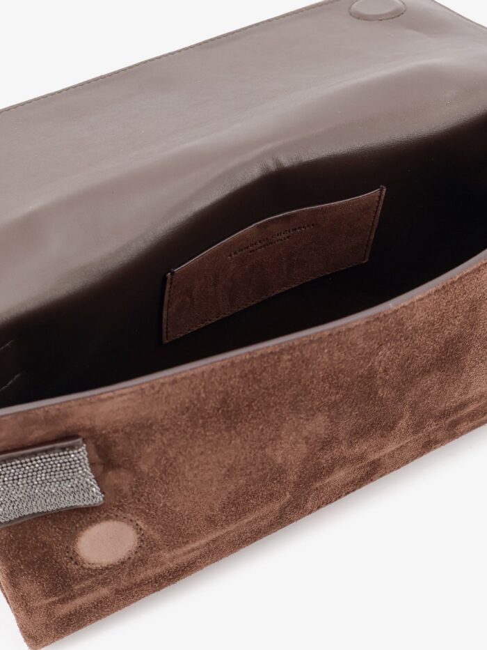 Brunello Cucinelli Essence Suede Handbag