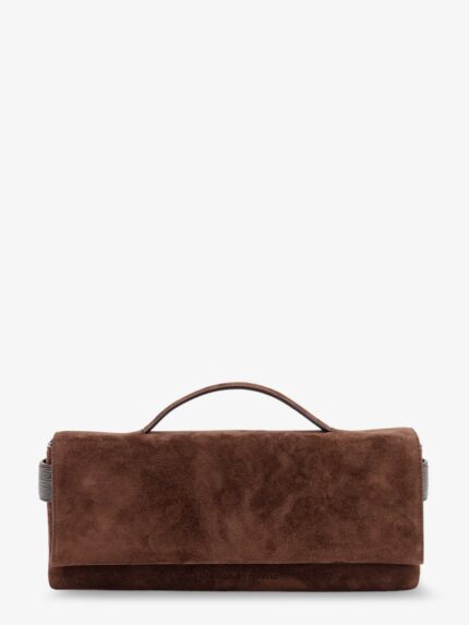 Brunello Cucinelli Essence Suede Handbag