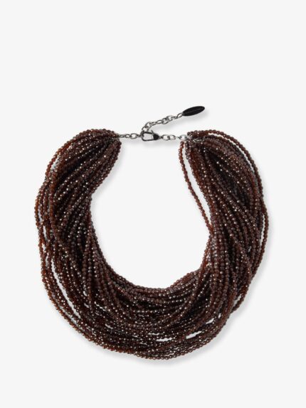 Brunello Cucinelli Glass And Silver Necklace