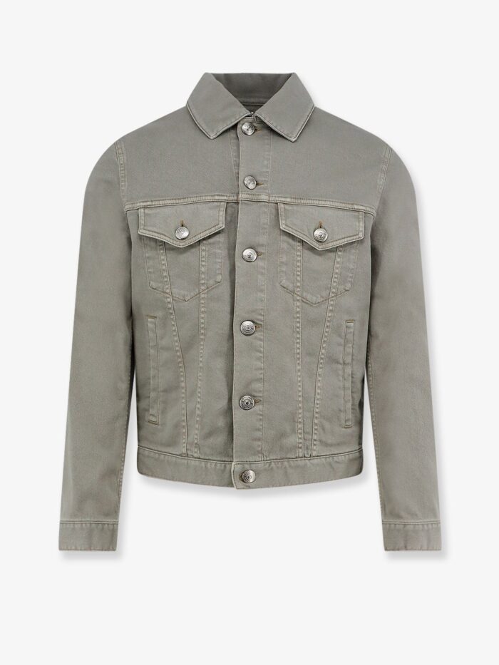 brunello cucinelli grey denim jacket Brunello Cucinelli Grey Denim Jacket