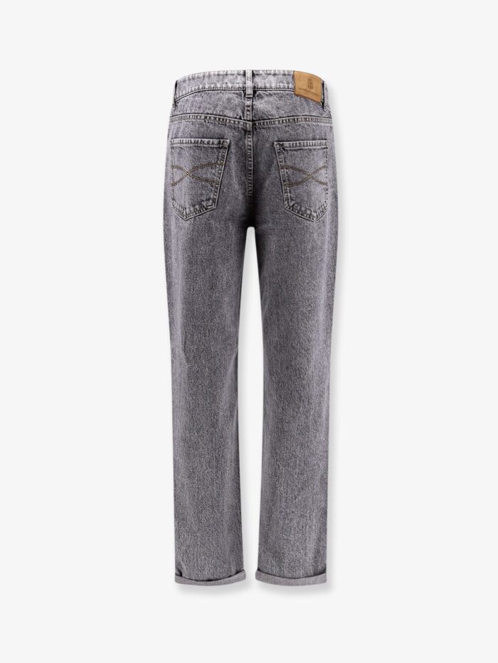 Brunello Cucinelli Grey Denim Trousers