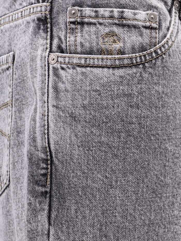 Brunello Cucinelli Grey Denim Trousers