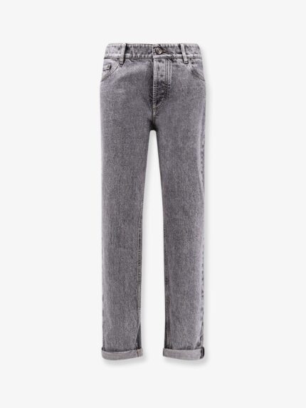 Brunello Cucinelli Grey Denim Trousers