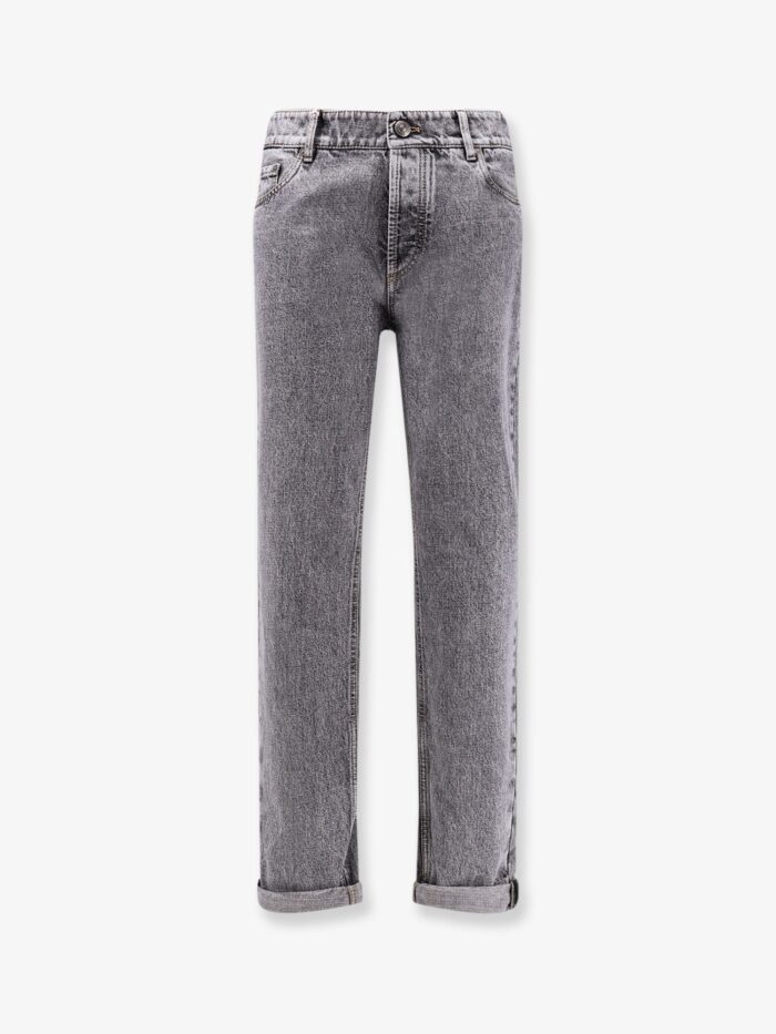 Brunello Cucinelli Grey Denim Trousers