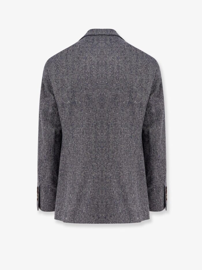 Brunello Cucinelli Herringbone Wool And Cashmere Blazer
