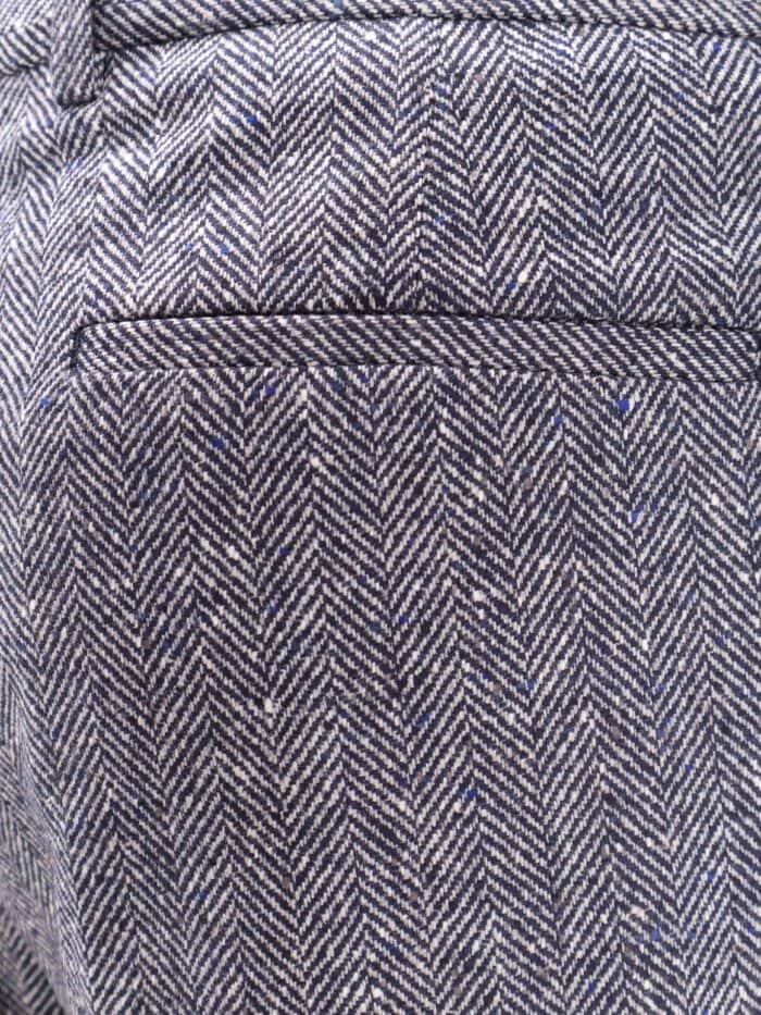 Brunello Cucinelli Herringbone Wool And Cashmere Trousers