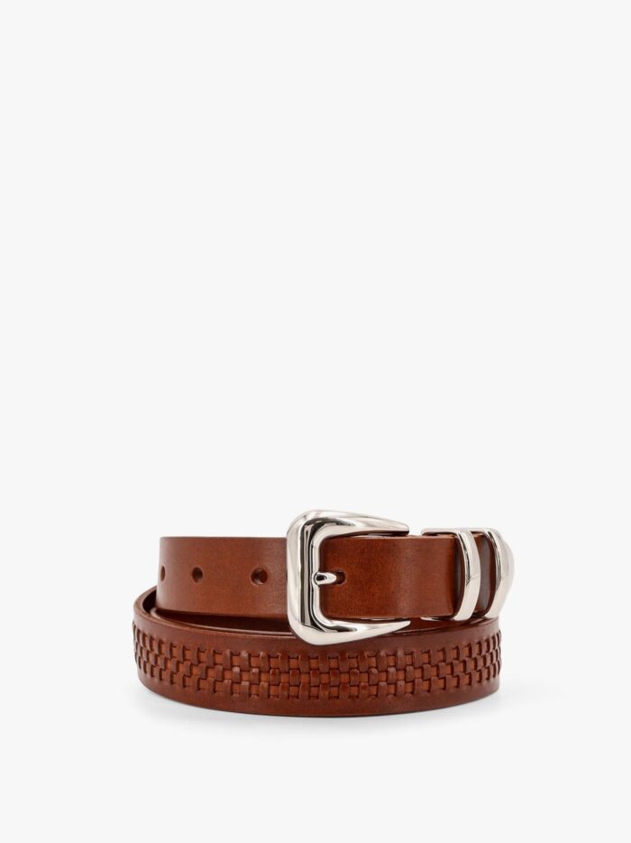 Brunello Cucinelli Interwined Leather Belt