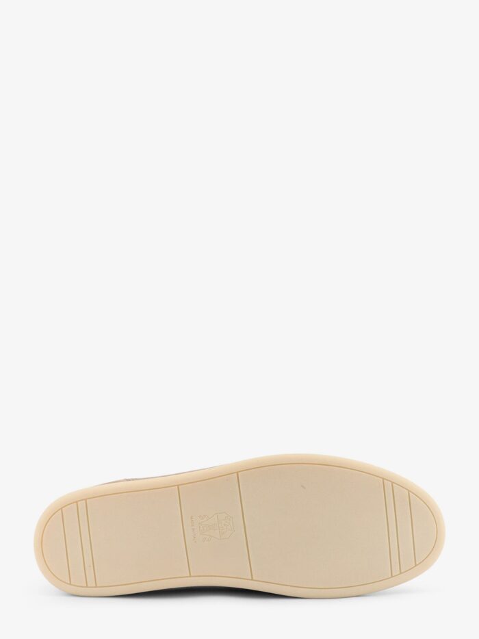 Brunello Cucinelli Leather Sneakers With Stitching Detail