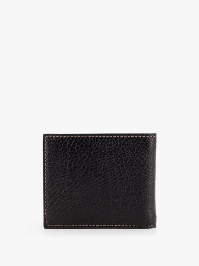 Brunello Cucinelli Leather Wallet With Logo Engraving