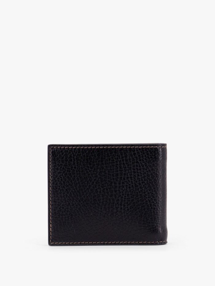 Brunello Cucinelli Leather Wallet With Logo Engraving
