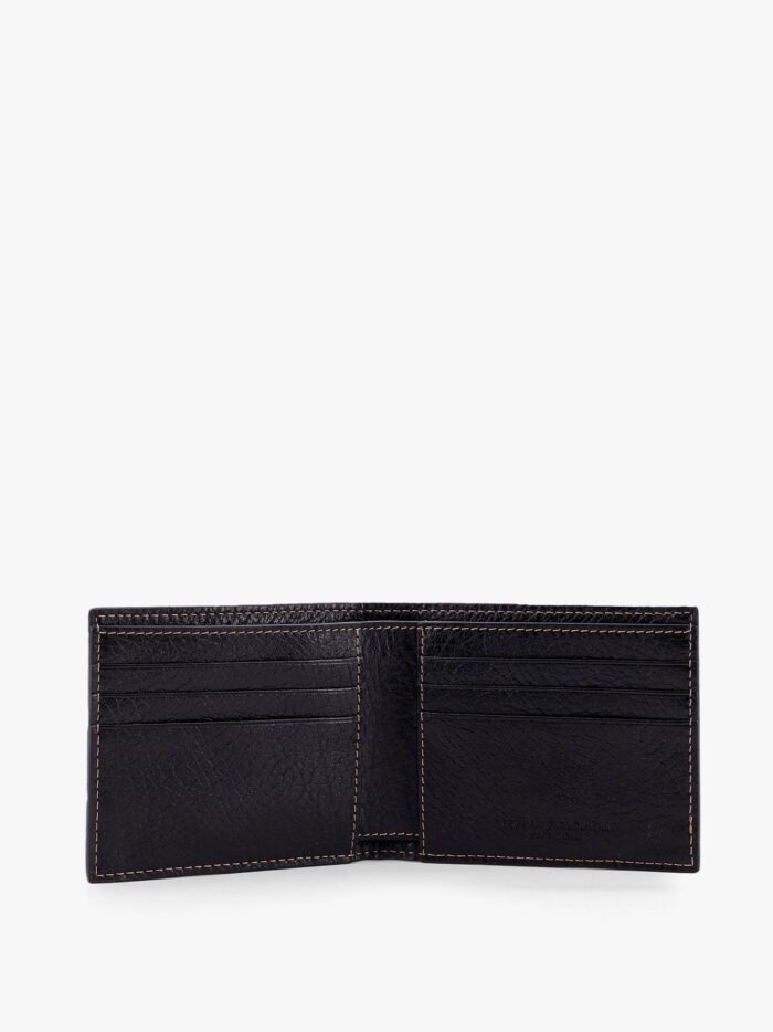 Brunello Cucinelli Leather Wallet With Logo Engraving