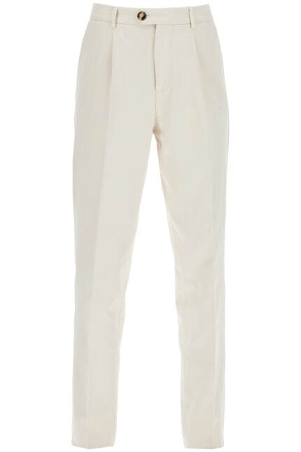 BRUNELLO CUCINELLI Leisure Fit Gabardine Trousers