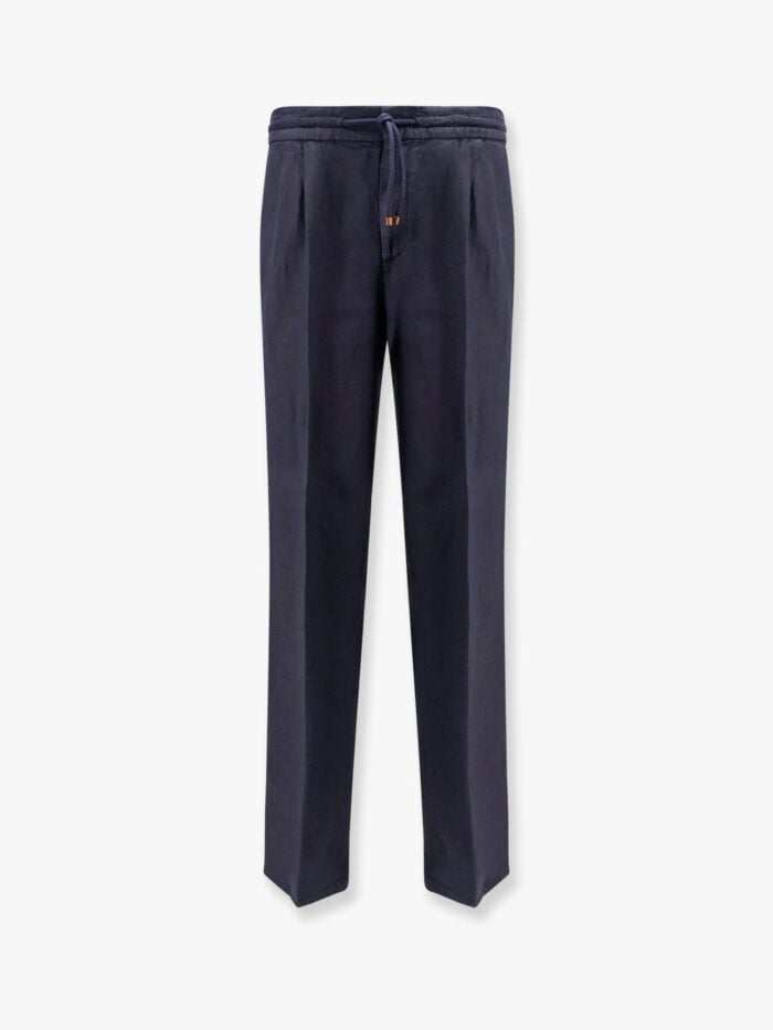 Brunello Cucinelli Leisure Fit Linen Trouser