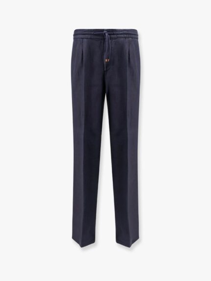 Brunello Cucinelli Leisure Fit Linen Trousers