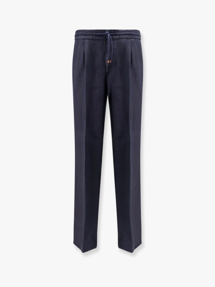 Brunello Cucinelli Leisure Fit Linen Trousers