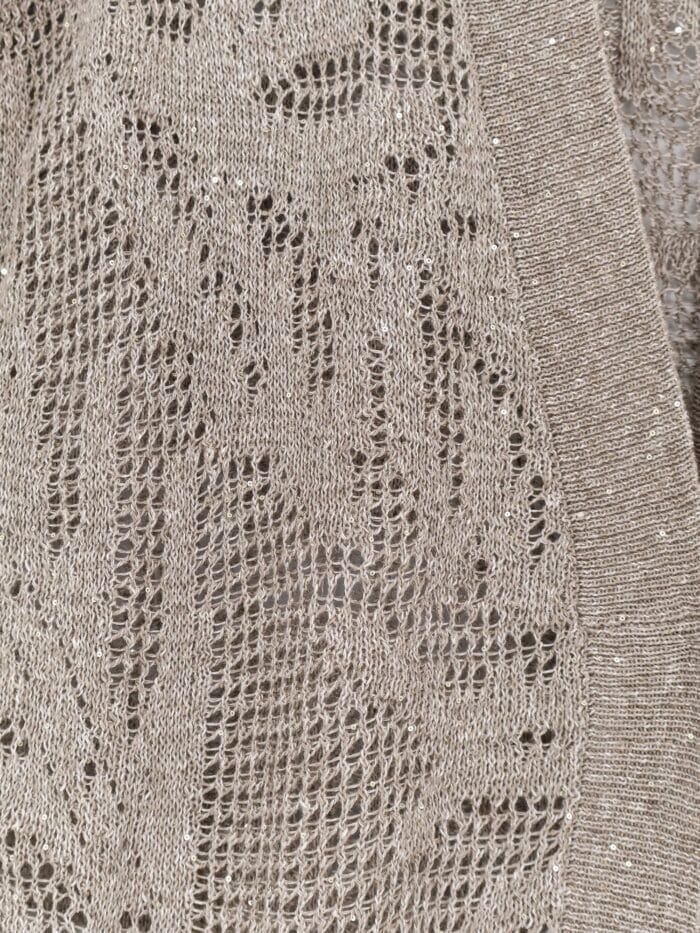 Brunello Cucinelli Linen And Cotton Blend Long Cardigan With All-over Micro-sequin Detail