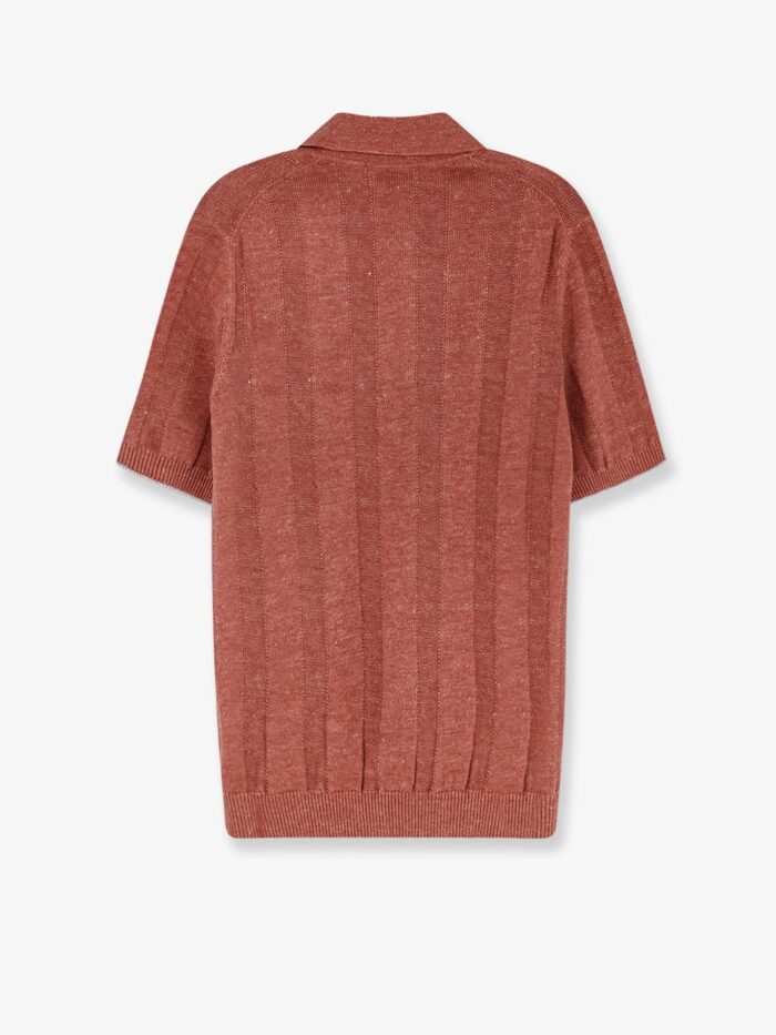 Brunello Cucinelli Linen And Cotton Blend Polo Shirt