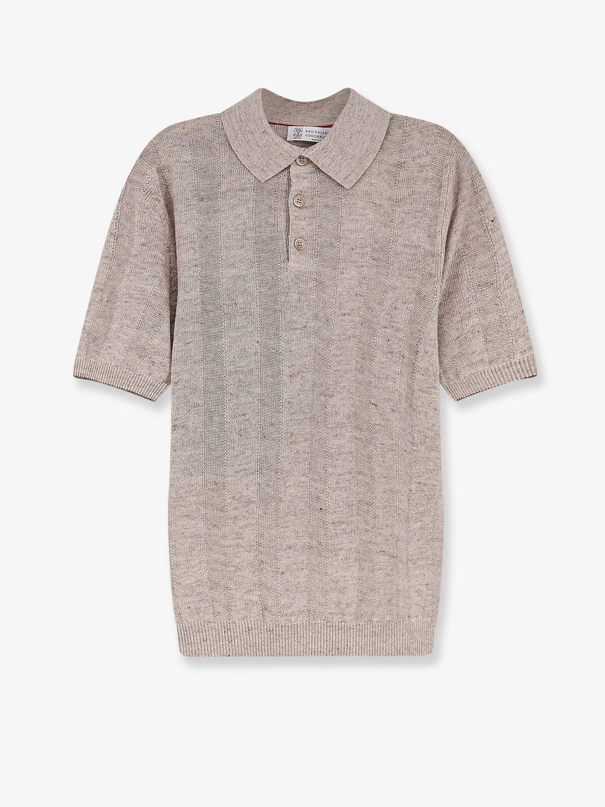 Brunello Cucinelli Linen And Cotton Blend Polo Shirt