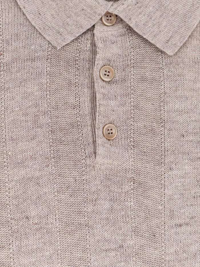 Brunello Cucinelli Linen And Cotton Blend Polo Shirt