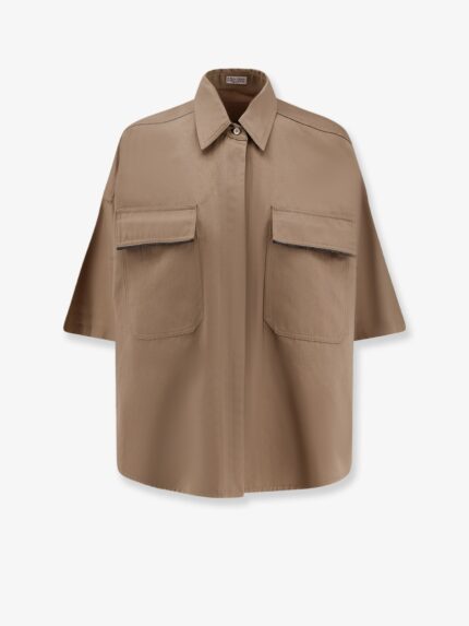 Brunello Cucinelli Linen And Cotton Blend Shirt