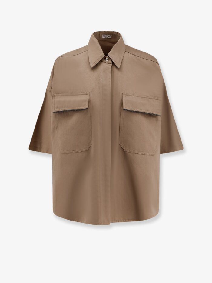 Brunello Cucinelli Linen And Cotton Blend Shirt