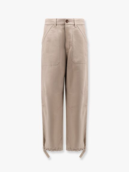 Brunello Cucinelli Linen And Cotton Relaxed Fit Trousers