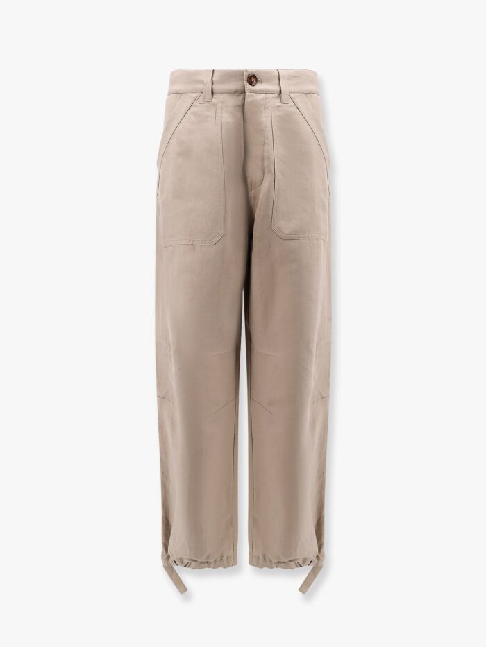 Brunello Cucinelli Linen And Cotton Relaxed Fit Trousers