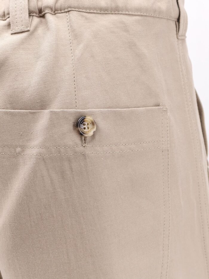 Brunello Cucinelli Linen And Cotton Relaxed Fit Trousers