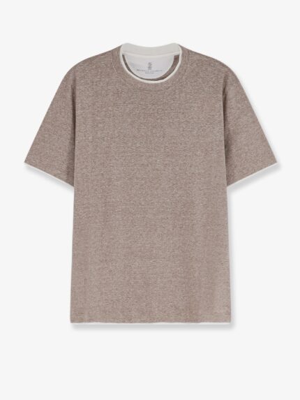 Brunello Cucinelli Linen And Cotton T-shirt