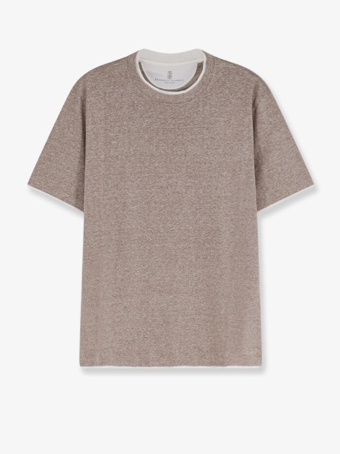 Brunello Cucinelli Linen And Cotton T-shirt