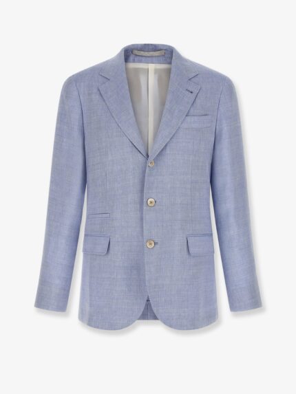 Brunello Cucinelli Linen And Virgin Wool Blazer