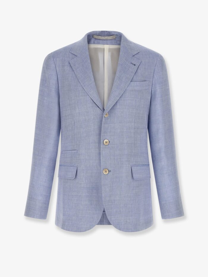 Brunello Cucinelli Linen And Virgin Wool Blazer