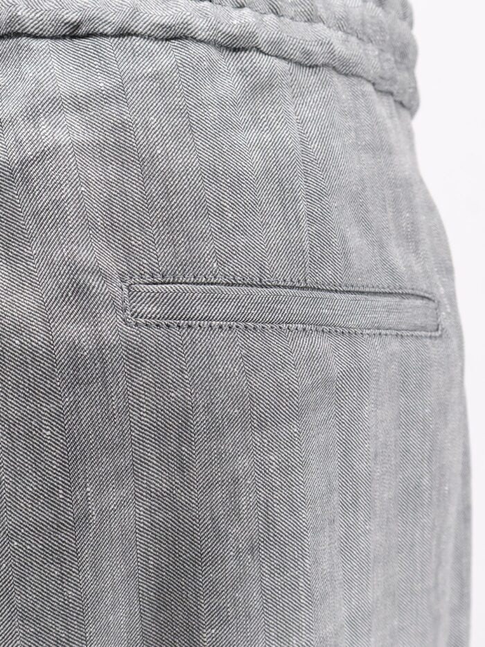 Brunello Cucinelli Linen And Virgin Wool Trousers
