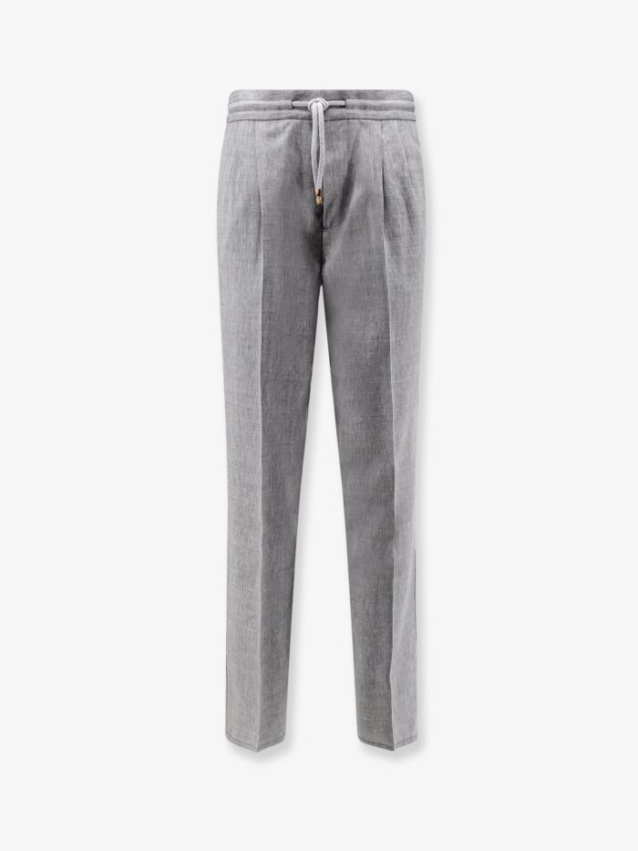 Brunello Cucinelli Linen And Virgin Wool Trousers