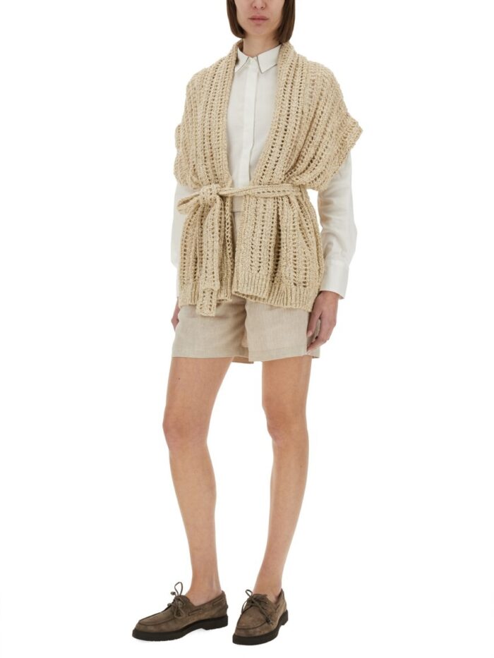 Brunello Cucinelli LINEN BAGGY SHORTS